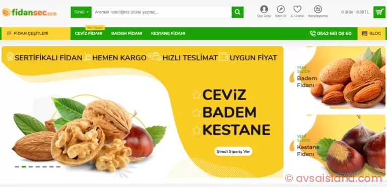 Fidansec.com: Türkiye’nin Güvenilir Ceviz, Badem ve Kestane Fidanı Satış Sitesi