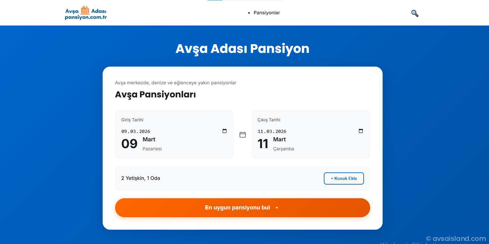 Avsaadasipansiyon Com Tr Inceleme 1